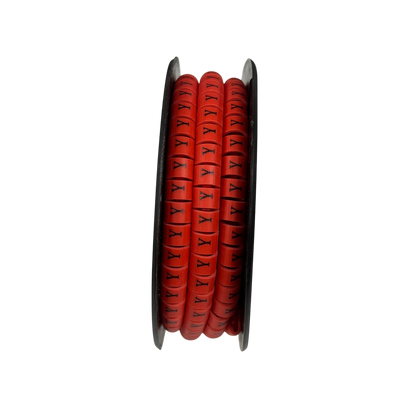 Grippes (Y) Cable Marker Red 5.0mm to 7.2mm 350pcs