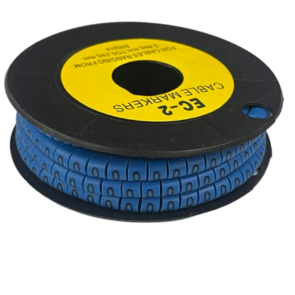 Grippes (1) Cable Marker 3.6mm to 5.2mm Color Blue 1roll 500pcs EC-2B