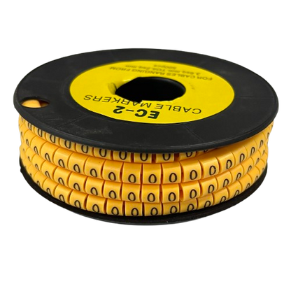 Grippes (0) Cable Marker 3.6mm to 5.2mm Color Yellow 1roll 500pcs) EC-2Y