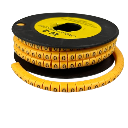 Grippes (0) Cable Marker 3.6mm to 5.2mm Color Yellow 1roll 500pcs) EC-2Y