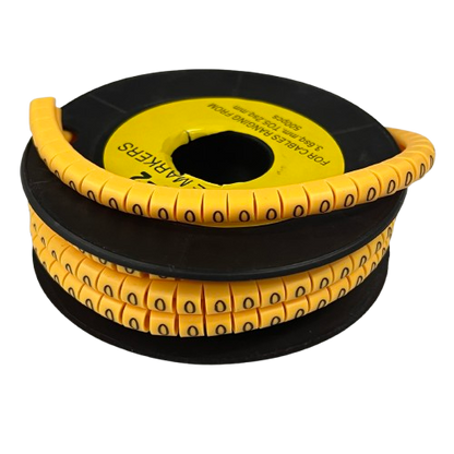 Grippes (0) Cable Marker 3.6mm to 5.2mm Color Yellow 1roll 500pcs) EC-2Y