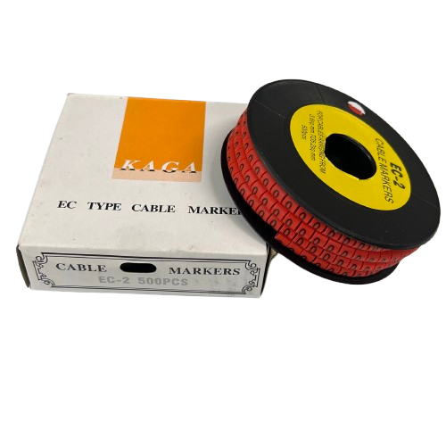 Grippes (0) Cable Marker 3.6mm to 5.2mm 500pcs per Roll Red