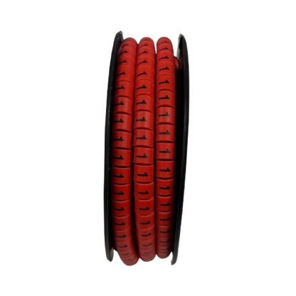 Grippes (1) Cable Marker 3.6mm to 5.2mm 500pcs per Roll Red