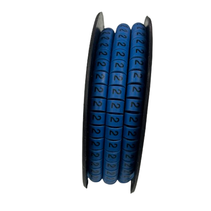 Grippes (2) Cable Marker 5.0mm to 7.2mm (350pcs) Blue    EC-3B(2)