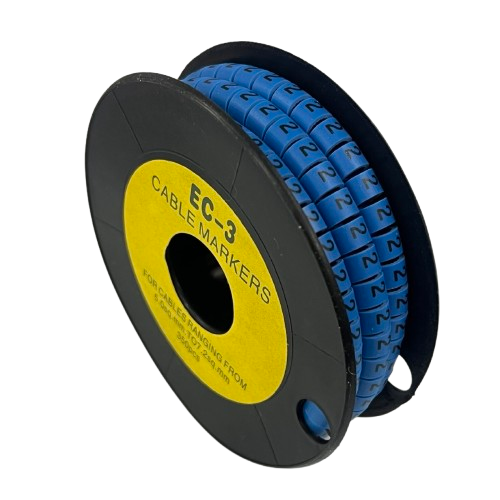 Grippes (2) Cable Marker 5.0mm to 7.2mm (350pcs) Blue
