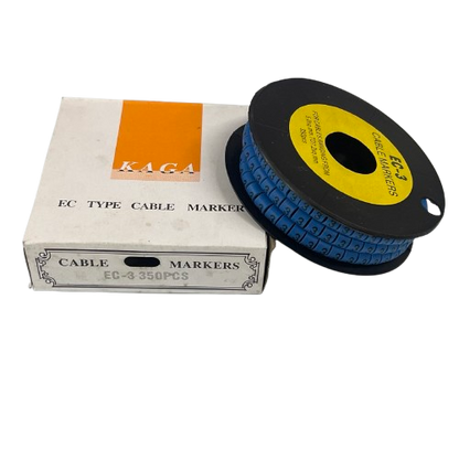 Grippes (3) Cable Marker 5.0mm to 7.2mm (350pcs) Blue   EC-3B(3)
