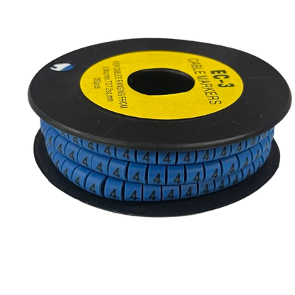 Grippes (4) Cable Marker 5.0mm to 7.2mm (350pcs) Blue