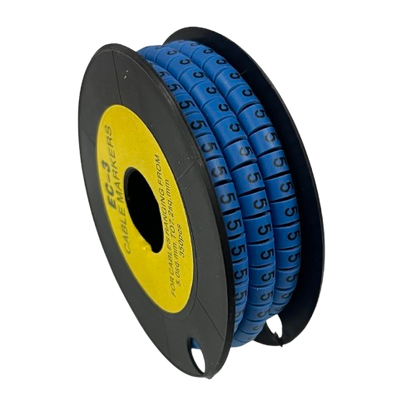 Grippes (5) Cable Marker 5.0mm to 7.2mm (350pcs) Blue