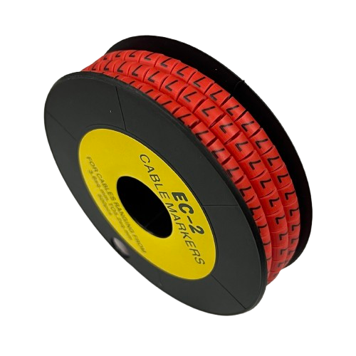 Grippes (7) Cable Marker 3.6mm to 5.2mm 500pcs per Roll Red