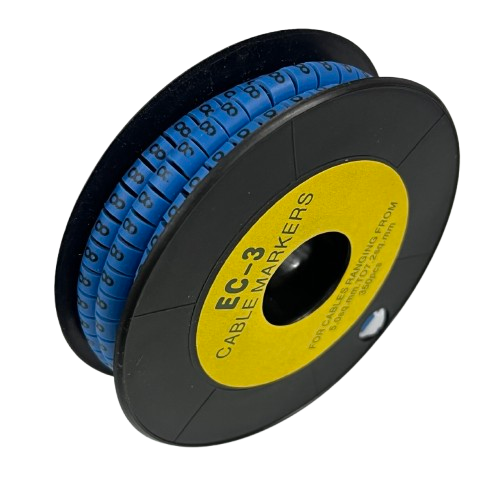 Grippes (8) Cable Marker 5.0mm to 7.2mm (350pcs) Blue