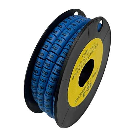 Grippes (9) Cable Marker 5.0mm to 7.2mm (350pcs) Blue