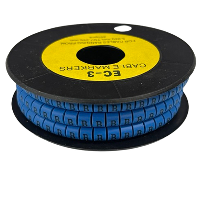 Grippes (B) Cable Marker 5.0mm to 7.2mm (350pcs) Blue