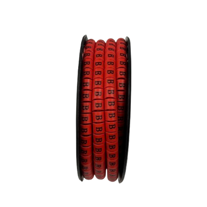 Grippes (B) Cable Marker 3.6mm to 5.2mm 500pcs per Roll Red