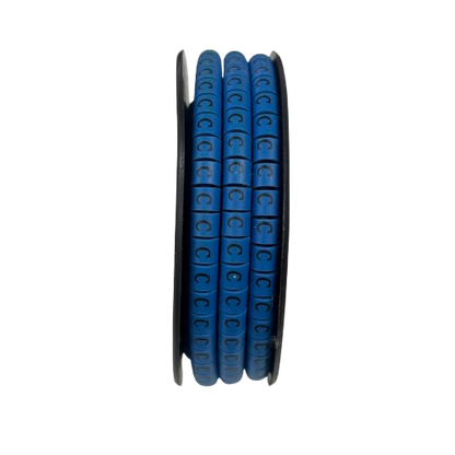 Grippes (C) Cable Marker 3.6mm to 5.2mm Color Blue 1roll 500pcs EC-2B