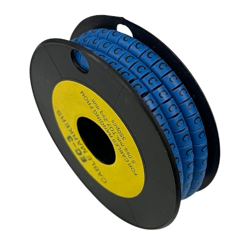 Grippes (C) Cable Marker 5.0mm to 7.2mm (350pcs) Blue