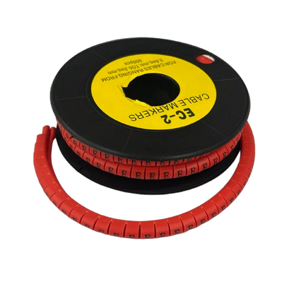 Grippes (E) Cable Marker 3.6mm to 5.2mm 500pcs per Roll Red