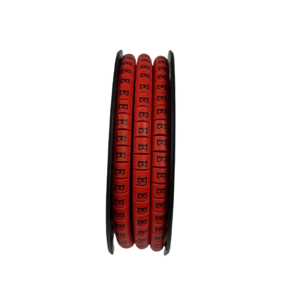 Grippes (E) Cable Marker 3.6mm to 5.2mm 500pcs per Roll Red