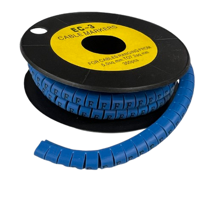 Grippes (F) Cable Marker 5.0mm to 7.2mm (350pcs) Blue