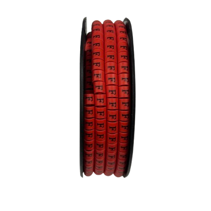 Grippes (F) Cable Marker 3.6mm to 5.2mm 500pcs per Roll Red