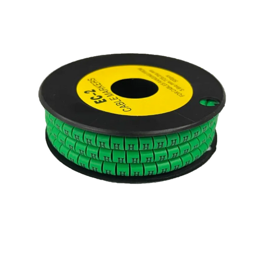 Grippes (H) Cable Marker 3.6mm to 5.2mm 500pcs EC-2G  Wire Tagging