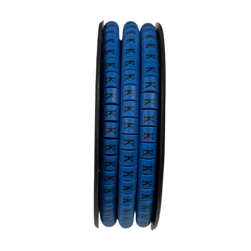 Grippes (K) Cable Marker 3.6mm to 5.2mm Color Blue 1roll 500pcs EC-2B