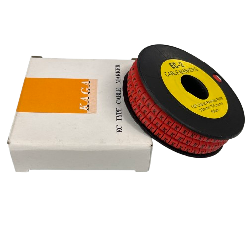Grippes (K) Cable Marker 3.6mm to 5.2mm 500pcs per Roll Red