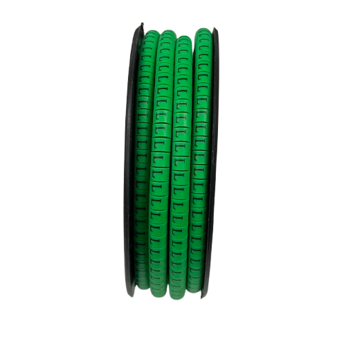 Cable (L) Marker EC-1 Green 2.6mm to 4.2mm 1000pcs 1 Roll   EC-1G(L)