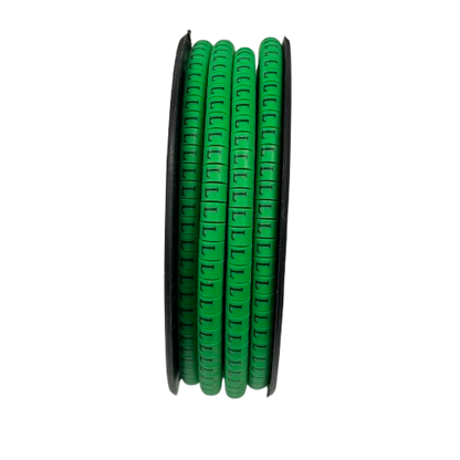 Cable (L) Marker EC-1 Green 2.6mm to 4.2mm 1000pcs 1 Roll   EC-1G(L)
