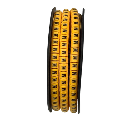 Grippes (M) Cable Marker 3.6mm to 5.2mm Color Yellow 1roll 500pcs) EC-2Y