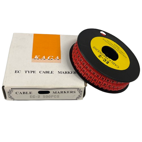 Grippes (M) Cable Marker 3.6mm to 5.2mm 500pcs per Roll Red