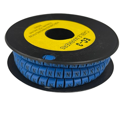 Grippes (N) Cable Marker 5.0mm to 7.2mm (350pcs) Blue