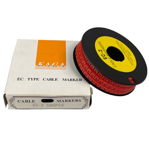 Grippes (N) Cable Marker 3.6mm to 5.2mm 500pcs per Roll Red