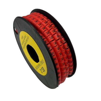 Grippes (N) Cable Marker 3.6mm to 5.2mm 500pcs per Roll Red