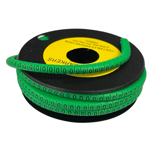 Cable (O) Marker EC-1 Green 2.6mm to 4.2mm 1000pcs 1 Roll   EC-1G(O)