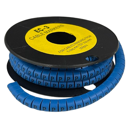 Grippes (P) Cable Marker 5.0mm to 7.2mm (350pcs) Blue