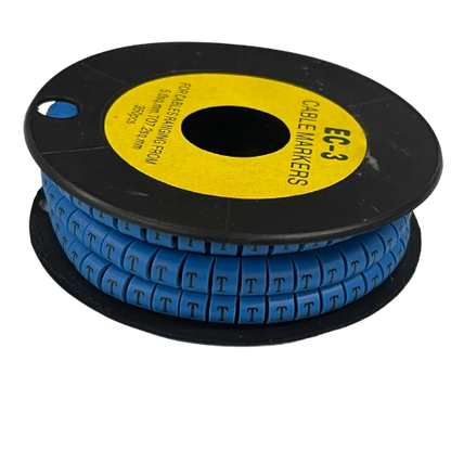 Grippes (T) Cable Marker 5.0mm to 7.2mm (350pcs) Blue   EC-3B(T)