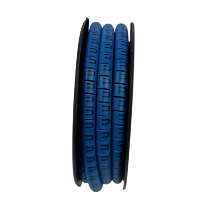 Grippes (U) Cable Marker 3.6mm to 5.2mm Color Blue 1roll 500pcs EC-2B