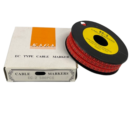 Grippes (U) Cable Marker 3.6mm to 5.2mm 500pcs per Roll Red