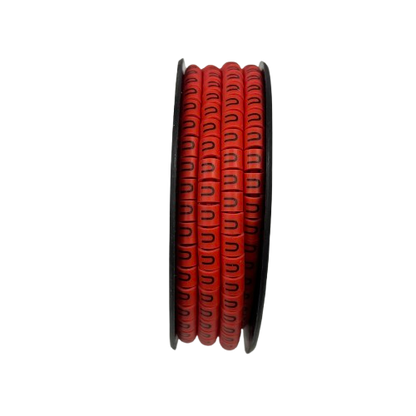 Grippes (U) Cable Marker 3.6mm to 5.2mm 500pcs per Roll Red
