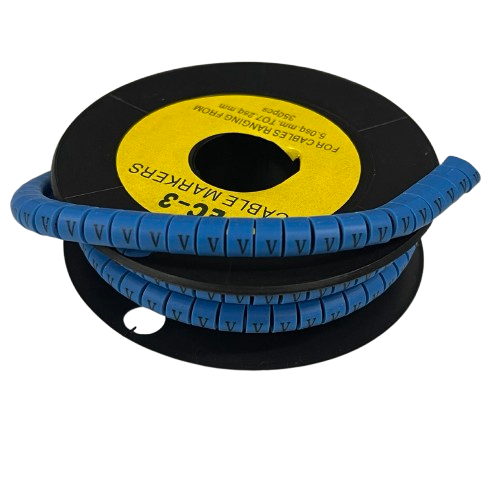 Grippes (V) Cable Marker 5.0mm to 7.2mm (350pcs) Blue
