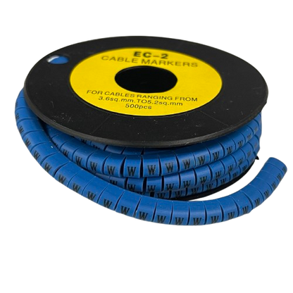 Grippes (W) Cable Marker 5.0mm to 7.2mm (350pcs) Blue