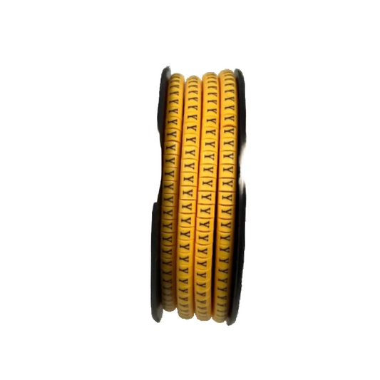 Cable (Y) Marker 2.6mm to 4.2mm ( 1000pcs) Yellow EC-1Y  Wire Tagging