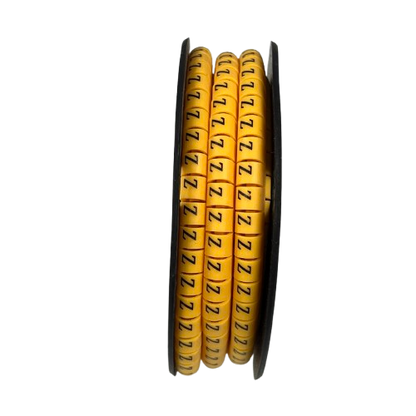Grippes (Z) Cable Marker 3.6mm to 5.2mm Color Yellow 1 roll (500pcs) EC-2Y