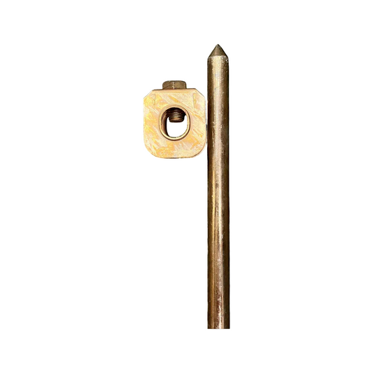 Grounding Rod 1 Meter x 3/4 with Grounding Clamp (Copper Plated)