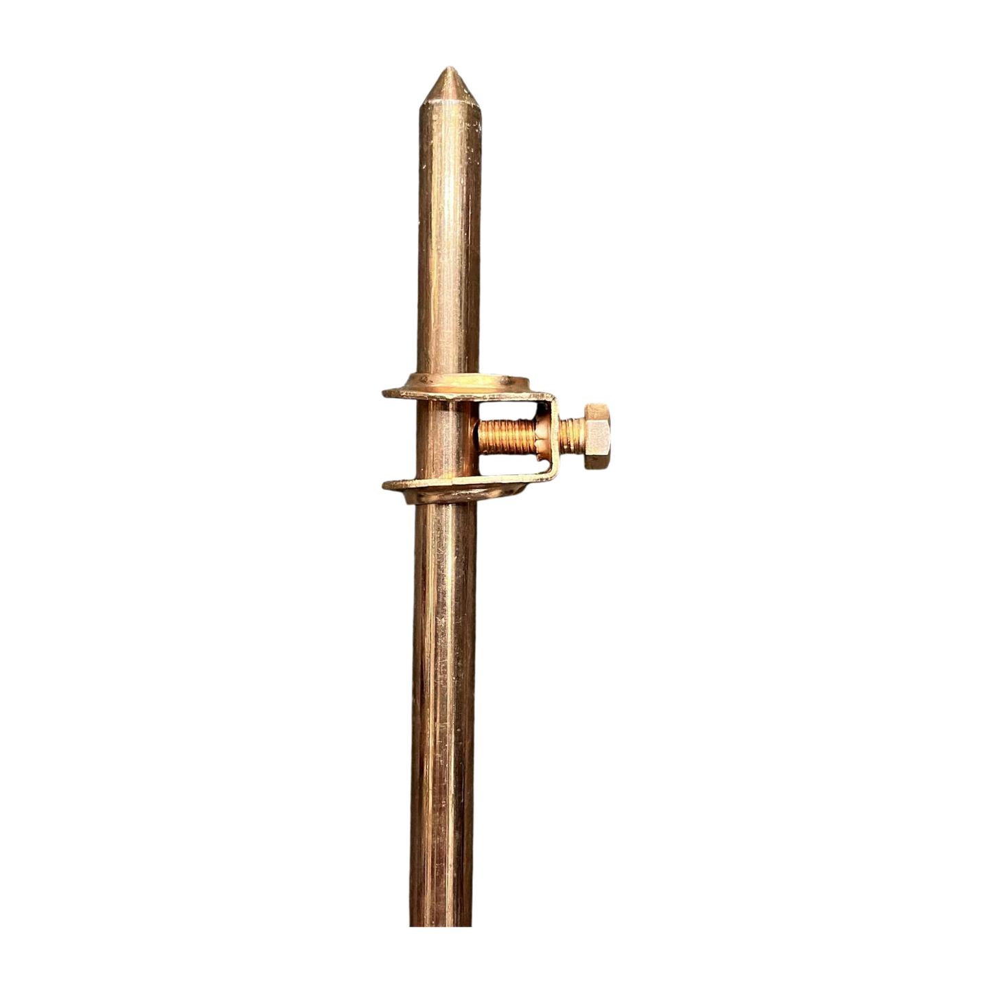 Grounding Rod 1 Meter x 5/8 with Grounding Clamp 16mm (Copper Plated)