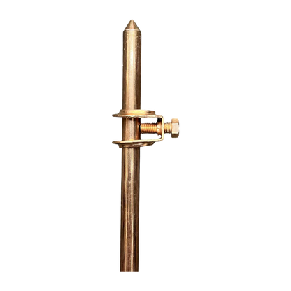 Grounding Rod 1 Meter x 5/8 with Grounding Clamp 16mm (Copper Plated)