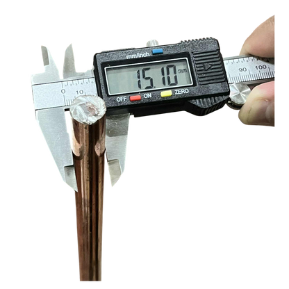 Grounding Rod 1 Meter x 5/8 with Grounding Clamp 16mm (Copper Plated)