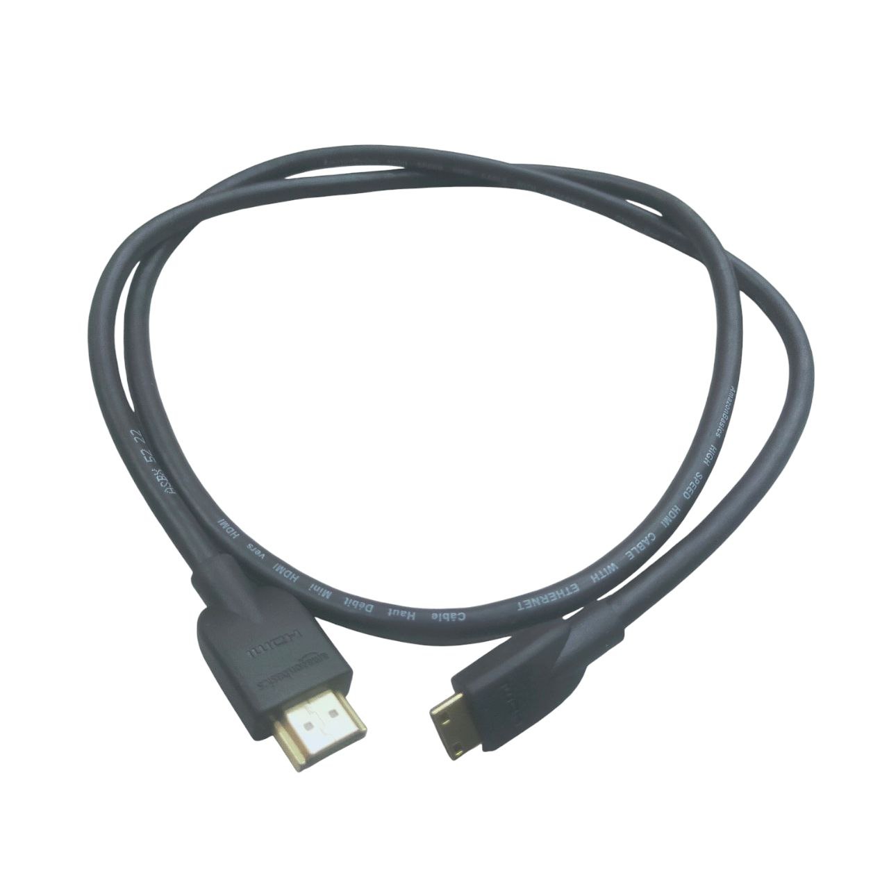 HDMI to HDMI Mini HIgh Speed Reliable Video & Audio Cable 1 Meter Black