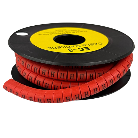 Grippes (H) Cable Marker Red 5.0mm to 7.2mm 350pcs