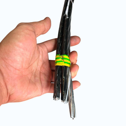Hallux Pre Cut Service Drop Wire Triplex AWG 2/7 30mm 2 Cable Insulated and 1 Bare